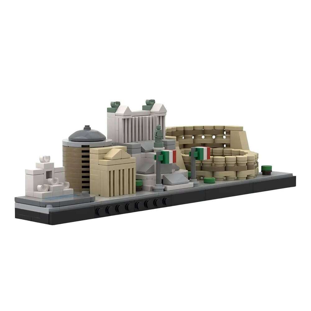 Roman Skyline Building Blocks MOC-200073 Architectural Street Scene MOC-176282 Assembly Model Puzzle Kids Toy Boy Birthday Gift Z260306