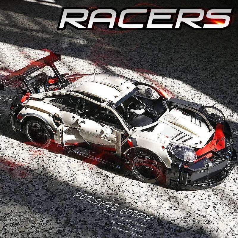 1580PCS Technical RSR Racing Car Building Blocks MOC Retro Speed Vehicle Model Assemble Bricks Toys Gift For Children Kids Z260305