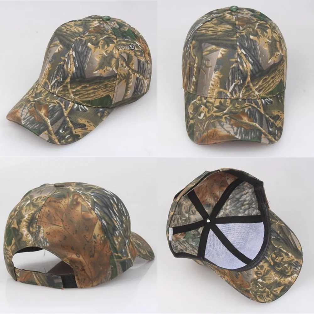 Summer Outdoor Sport Baseball Caps Leaf-Printed Jungle Camouflage Caps Mens and Womens Camouflage Baseball CapRunning Cap S260306