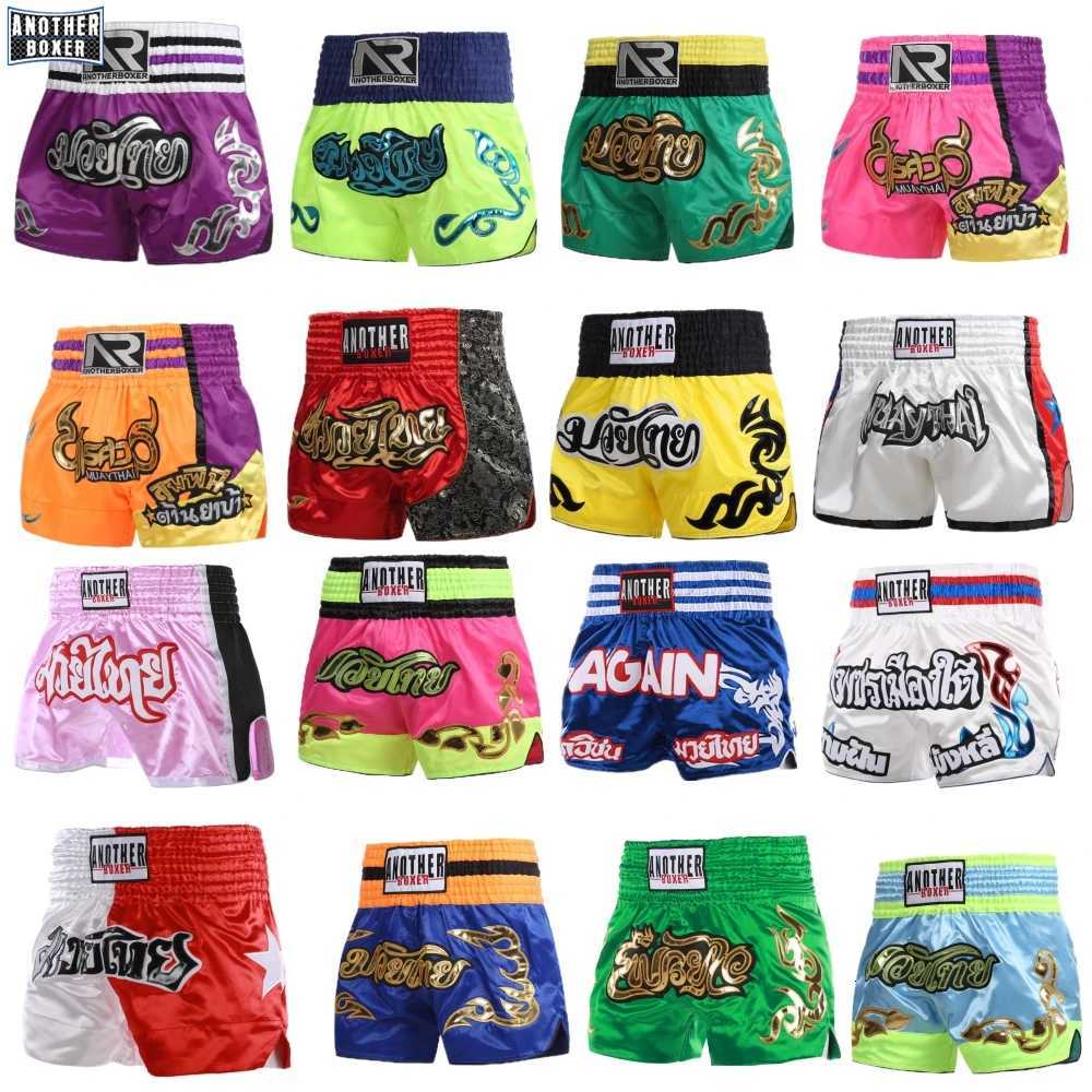 Muay Thai Shorts Multiple colors New Thai Boxing Shorts Women Men Child Satin Martial Arts MMA BJJ Fight Wear Kickboxing Shorts X260306