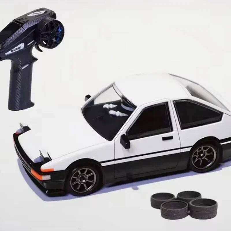 Bmrx-Fld 1:28 Mini Rc Car Ae86 Full Scale Rear Wheel Drive Electric Simulation Racing Toy Drift Fun For Ages 14 C260305
