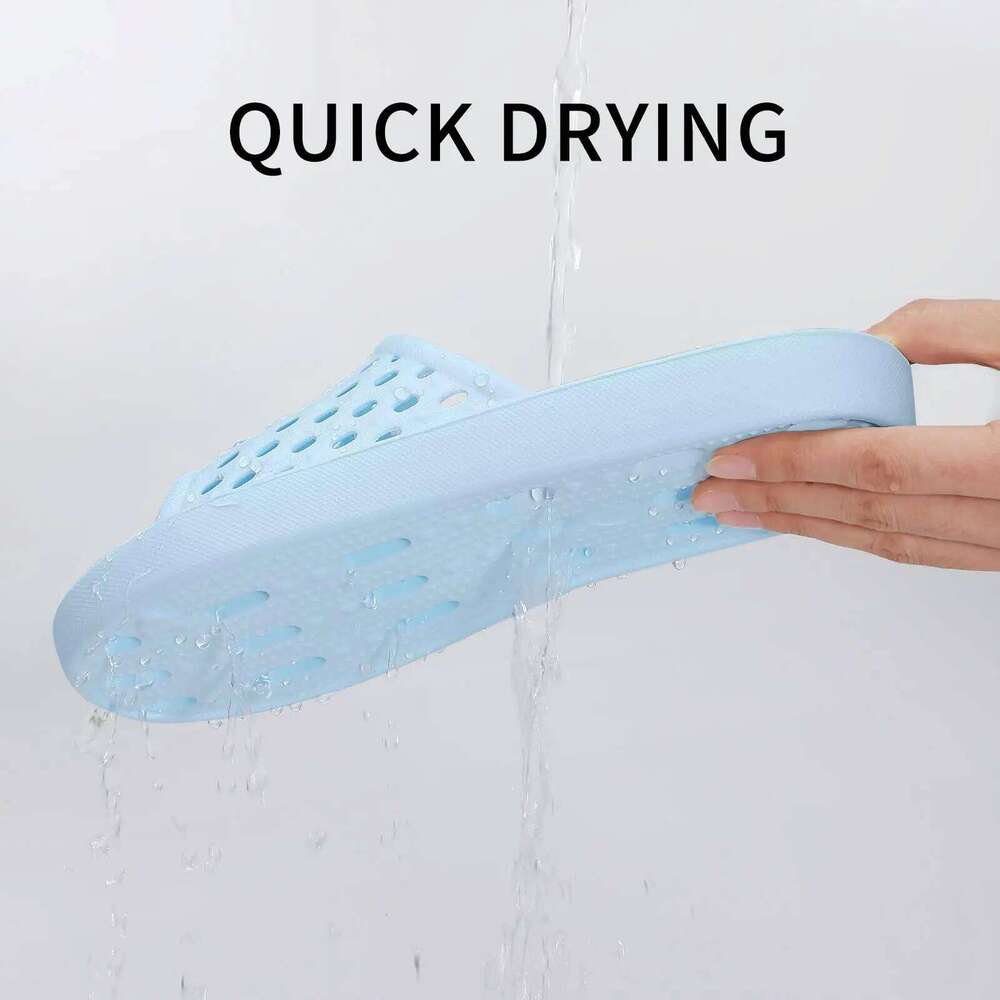 Litfun Summer Quick Drying Sandals For Open Toe Breathable Bathroom Slides Soft Comfy Women Flats Beach Slippers