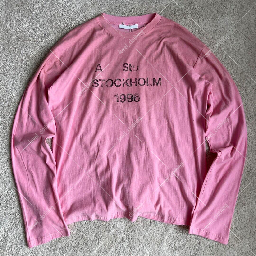 acnelies studios long sleeve Hoodie Designer Hoodie Print Washed graphic tee Long Sleeve Designer shirt Casual Fashion Skateboard Men Women Graphic Shirt Classics