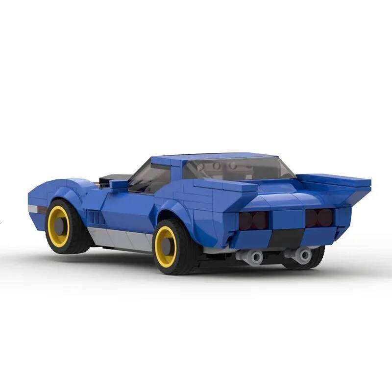 MOC 70s Inspired Batmobile Speed Super Sports Cars Building Blocks Bricks Vehicle Kid Education Toys Gifts For Boys Z260305