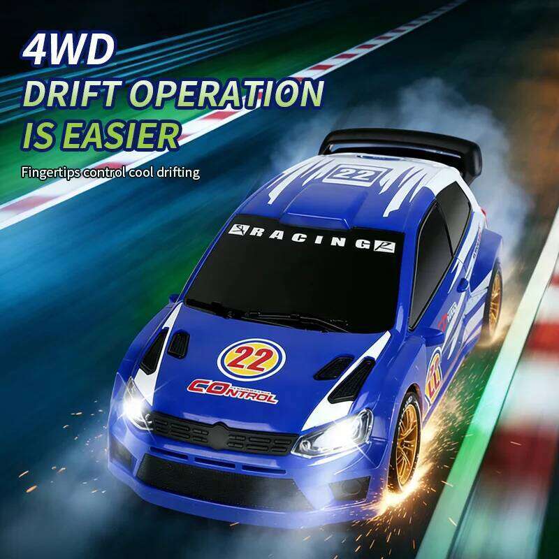 JJRC Q233 Mini 1/64 4WD Drift Racing RC Car with Lighting High-Speed Remote Control Toy for Children Birthday Gift C260305