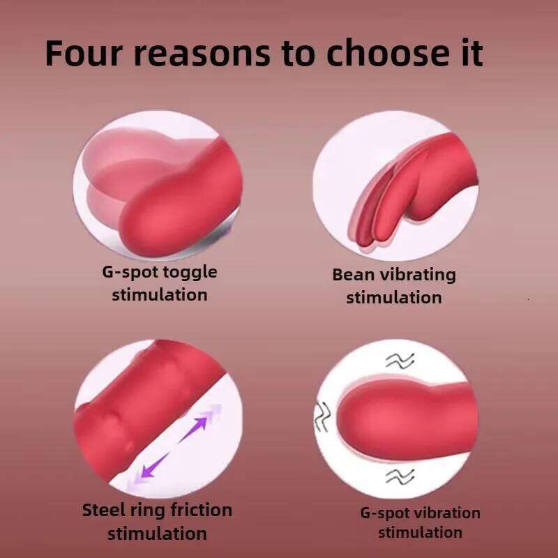 BrandNew 4-in-1 G-spot orgasm Adult Snap Rabbit vibrator vagina slide female toys and sex shop W260305