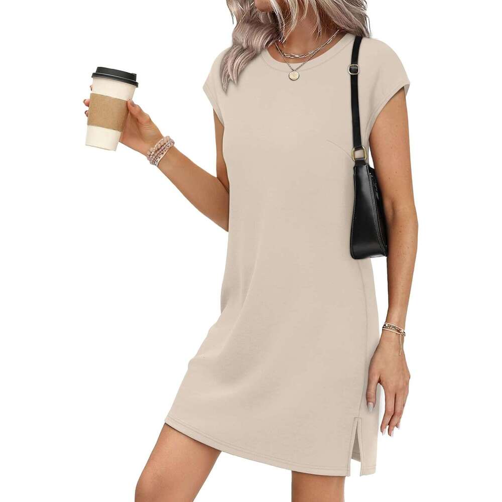 Dresses for Women 2026 Summer Sundress Casual Cap Sleeve Designer Dress Beach Vacation Clothes