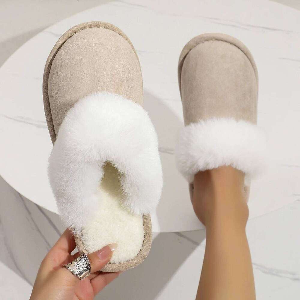 Fall Winter Indoor Bedroom Floor Lightweight and Comfortable Soft Warm Slippers for Home Anti Slip Silent Shoes
