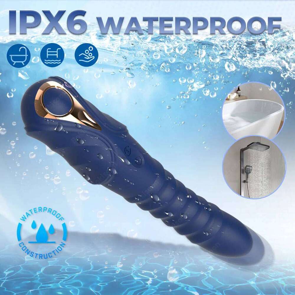 G Spot Vibrator Anal Dildo with 10 Vibrating 3 Thrusting Liquid Silicone Vaginal Massage Clitoris Stimulator W260305