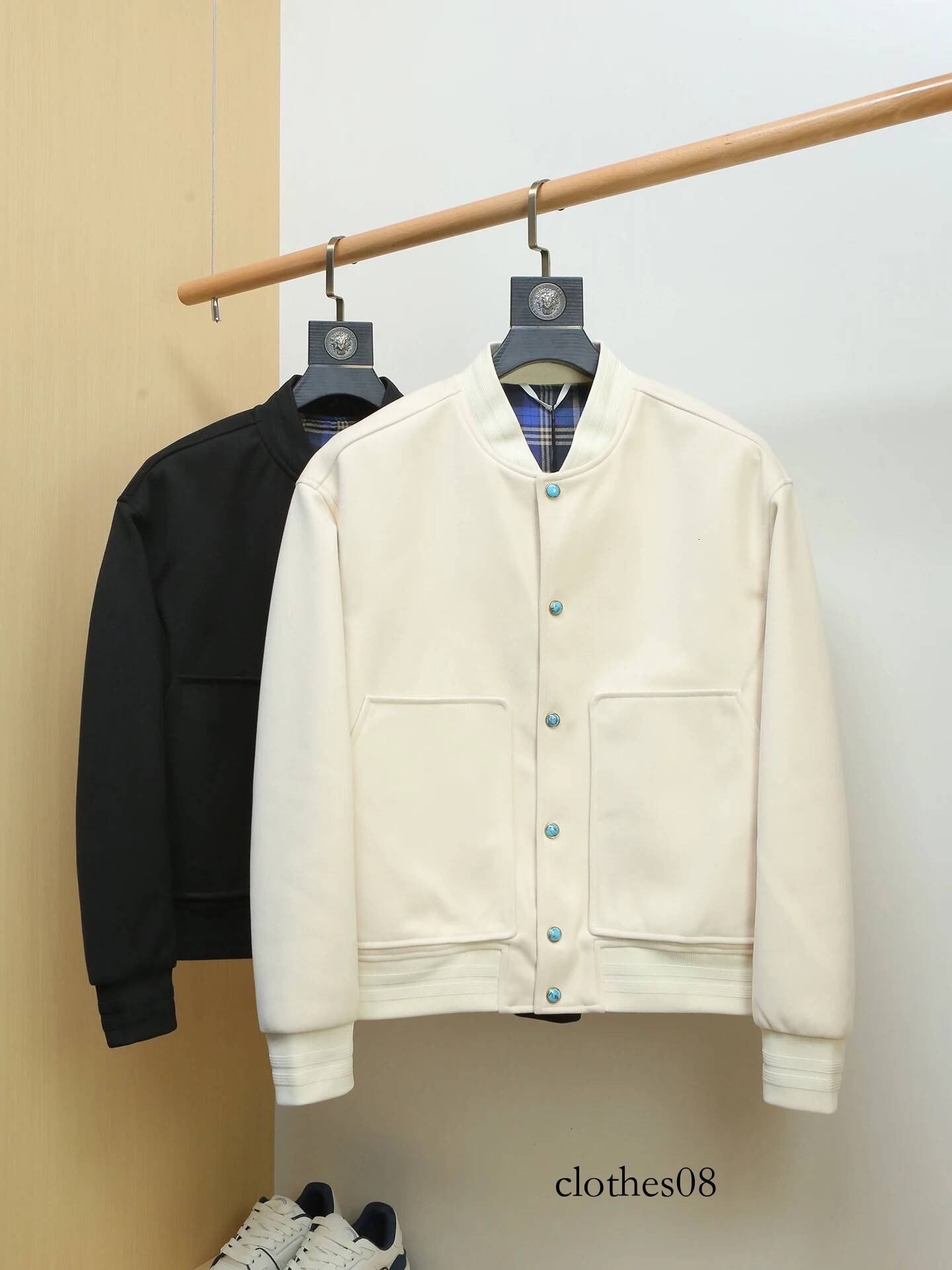 Slim Fit ort Baseball Collar Jaet Men's Faion Brand Spring Autumn New Sle Polyester Fiber ket Long Sve Button C...