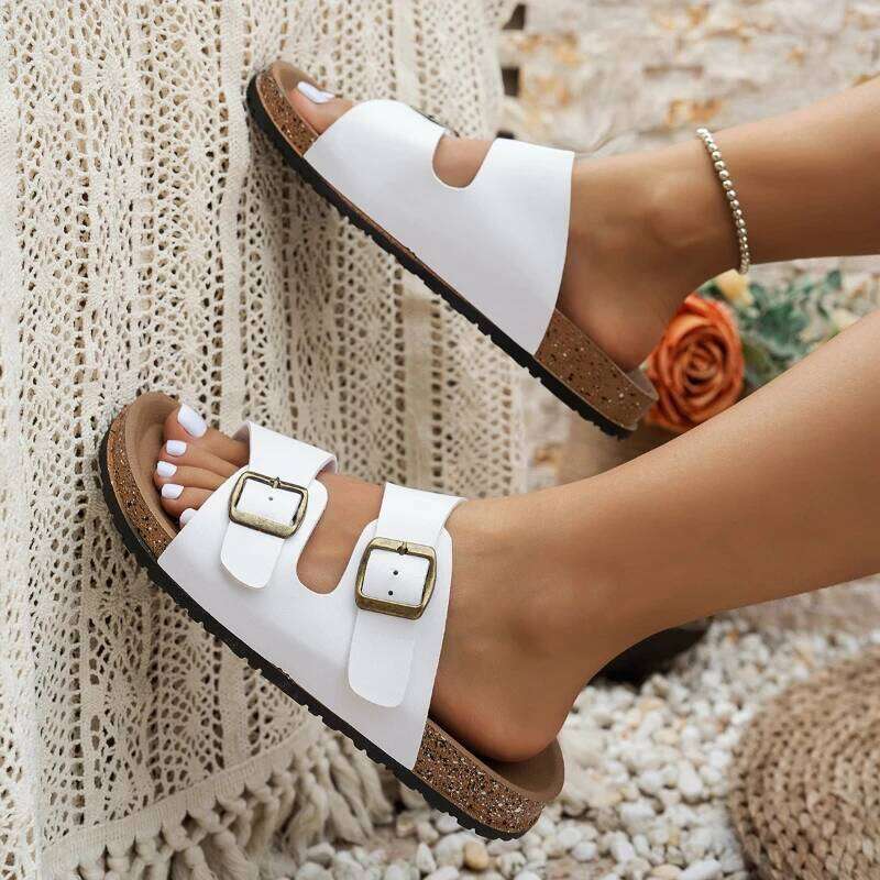 Fashionable Waterproof Slippers Home Outdoor Shoes Women Non-Slip Comfortable Slip-On Versatile Sandals