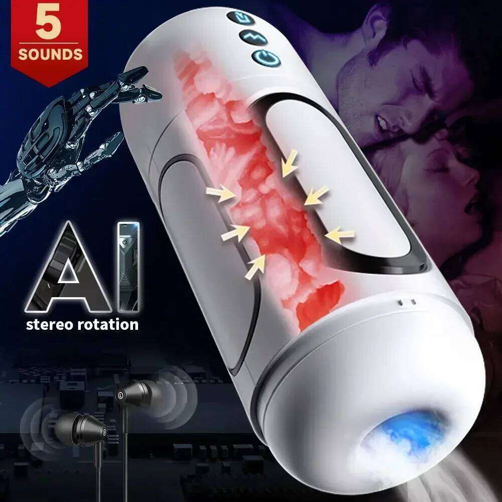 6 Modes Sucking Vibrator Male Masturbator Cup Masturbation Machine Pussy Vaginas Sex for Men Adults 18 Sexy Toys W260305