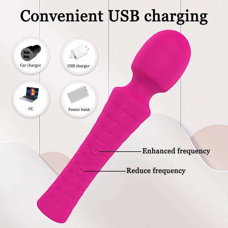 Powerful Vibrator AV Magic Wand Clitoris Stimulator Female G Spot Massage Stick Erotic Sex Toys For Women Adult Product W260305