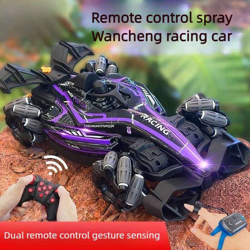 LED Light 2.4G Radio Remote Control Cars Sports High speed Drive Car RC Watch Gesture F1 Formula Racing Boys Toy Supercar C260305
