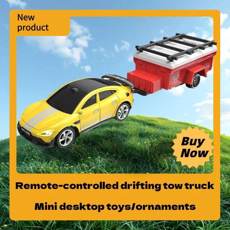 Mini Alloy Drift with Trailer 2.4G Remote & APP Control 3-Speed Gears Ready-to-Run RC Car Toy Gift in Color Box C260305