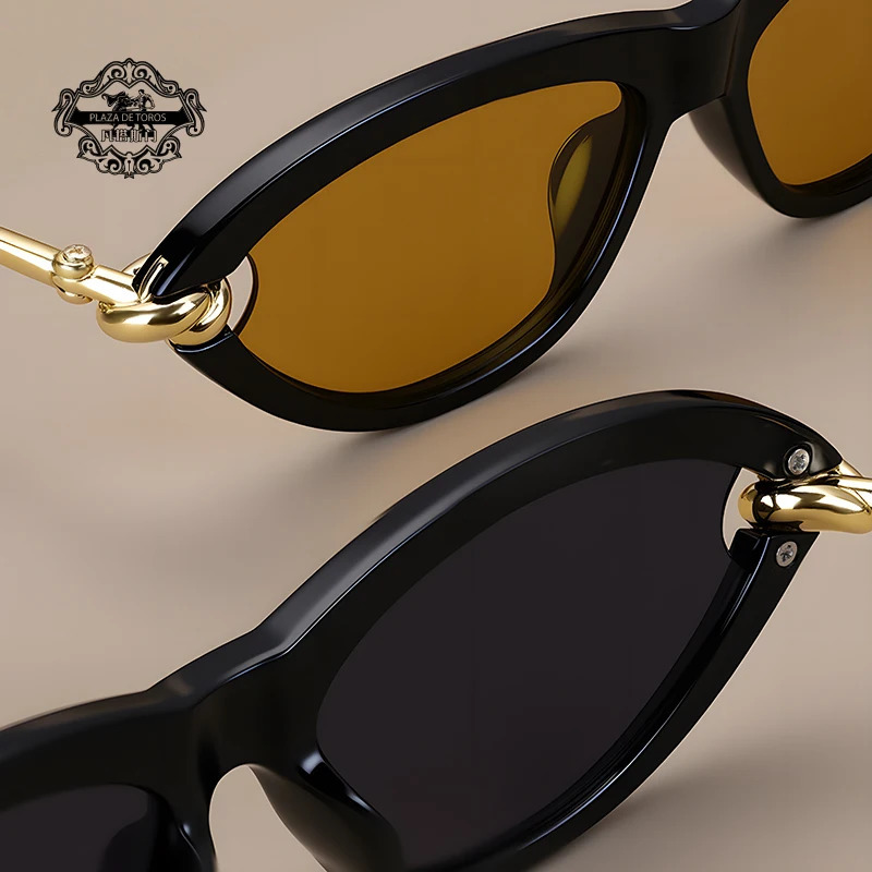 Trendy s Womens Cat Eye Tortoiseshell Sunglasses UV400 Oval Glasses For Woman Fashion er Classical Glasses 260302
