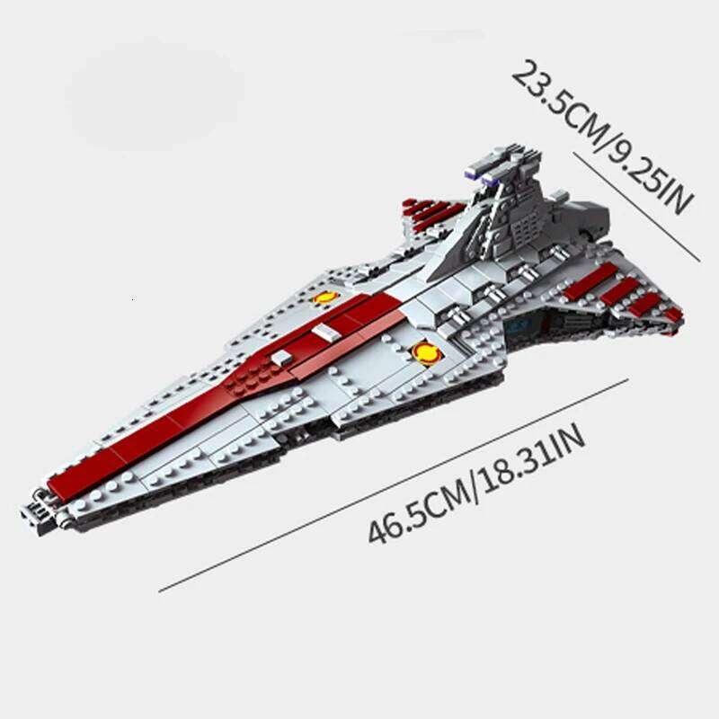 960PCS Space Battleship Building Blocks Spaceship Defense Ship MOC Model Bricks Kits Desktop Decoration Kids Toys Birthday Gifts Z260305