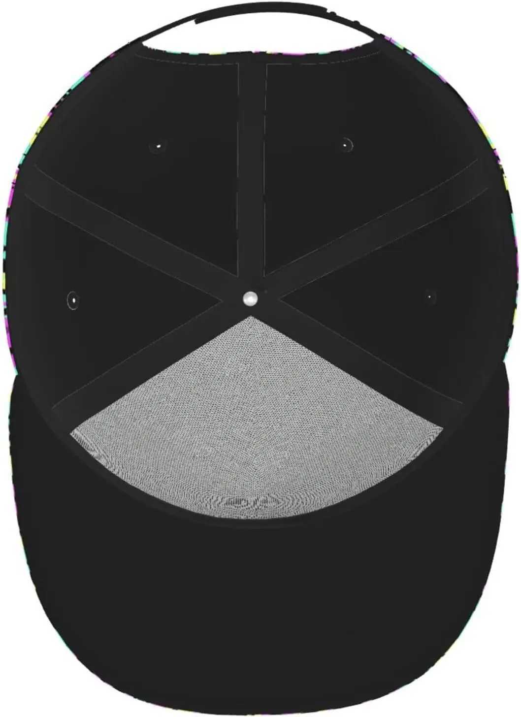 Y2K Skull Mens Baseball Hat Cap Graffiti Skull Funny Dad Cap Golf Hat Cozy Breathable Adjustable Full Print Cap Hat Black S260306