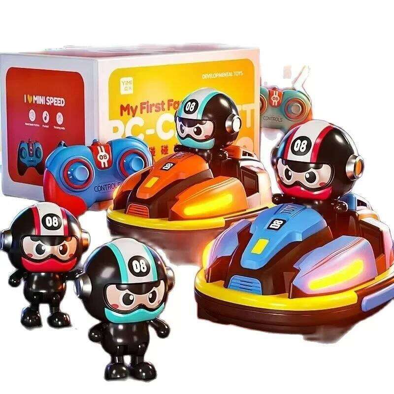 Football Sports Battle Bumper Car Kid Catapult Robot Karting Toy with Music Light RC Game for Boy Girl Family Battles C260305