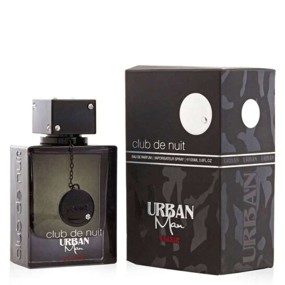 Club Nuit Urban Elixir for Men 105ml Eau De Parfum Woody Spicy Long Lasting Scent Perfume Unique Charm in Every Drop 26H0306