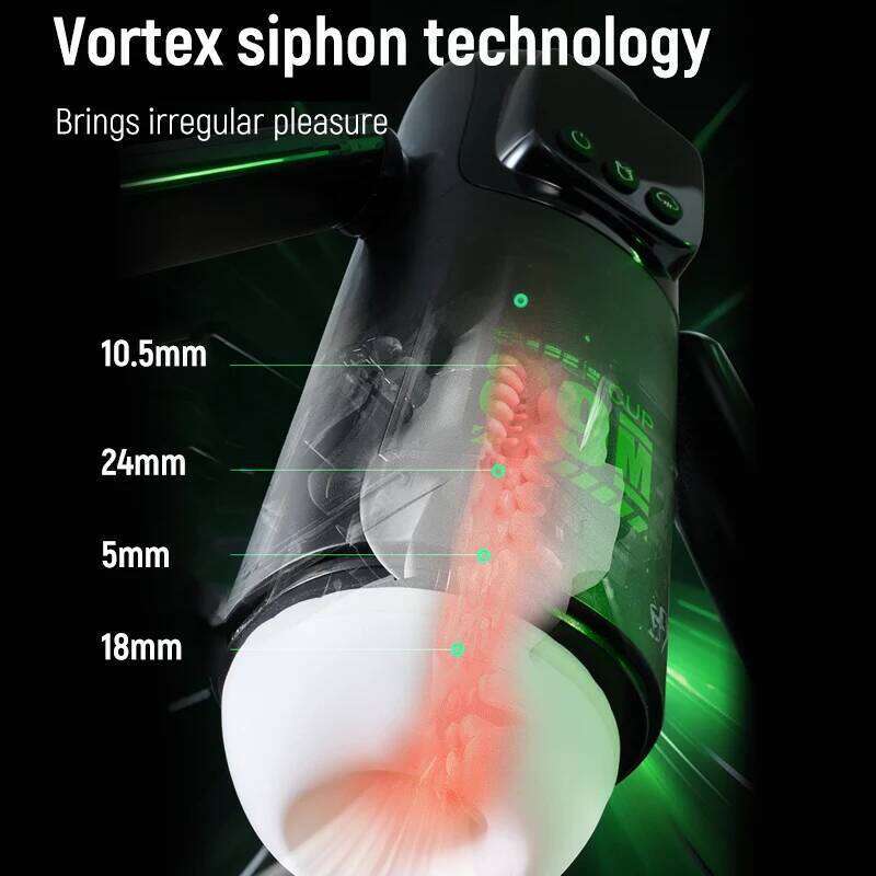 Automatic Thrusting Sucking Male Masturbator Penis Pump Stroker with Handle LCD Display Blow Job Simulation Sex Toy for Men 18+ W260305