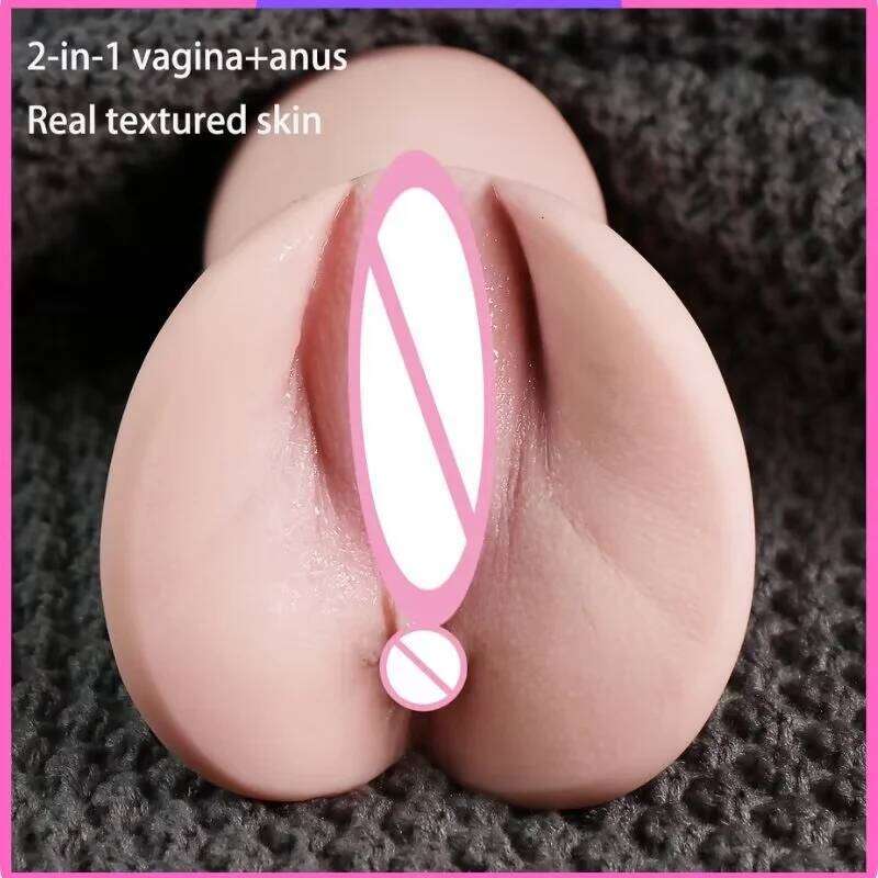 4D Realistic Silicone TPE Artificial Vagina, Pocket Cat, Real Butter, Male Oral Sex Toy, Adult Masturbation Aircraft Cup W260305