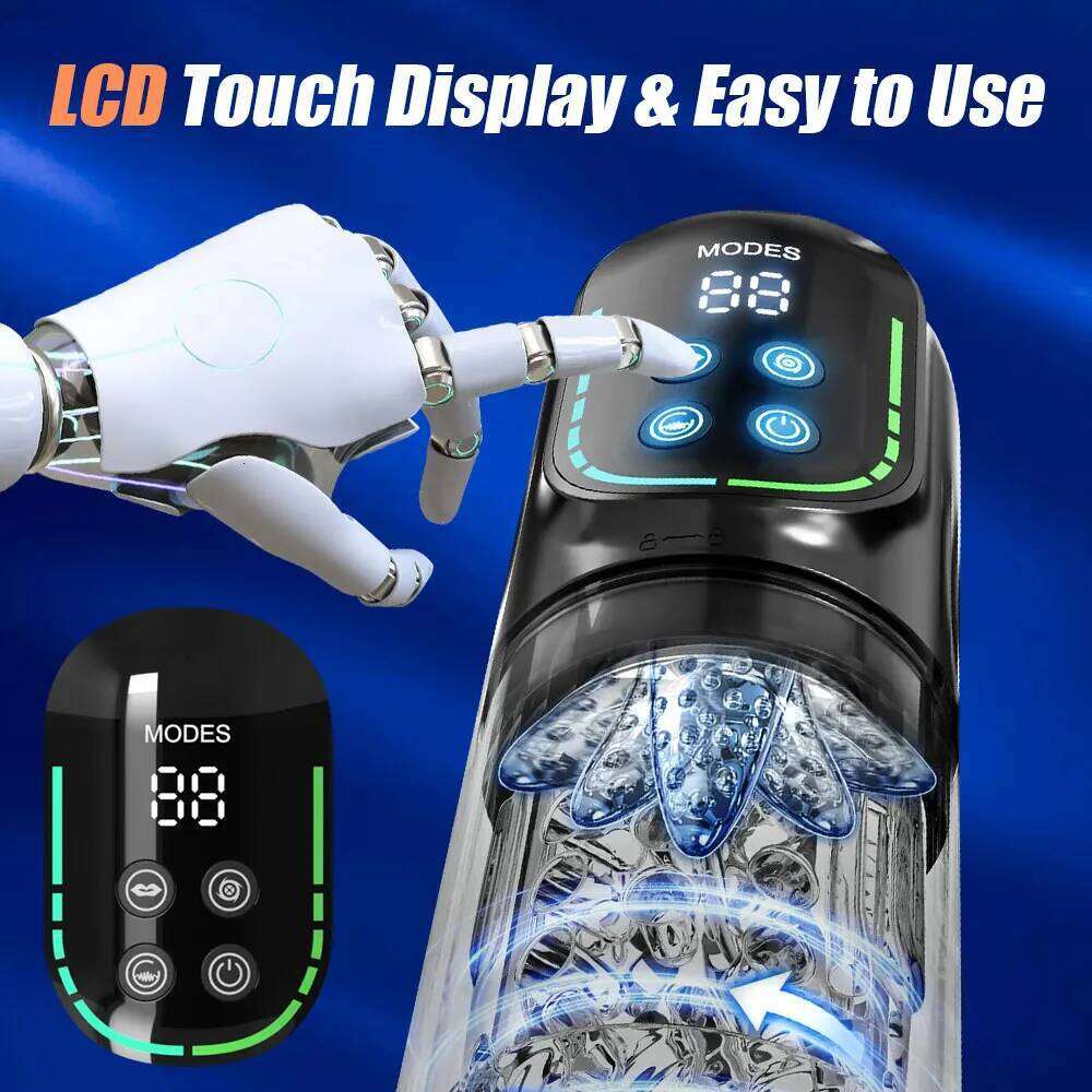 Automatic Male Masturbator Telescopic Rotation Vagina Masturbation Equipment Sex Toys Men Goods for Adults Piston Mastubator W260305