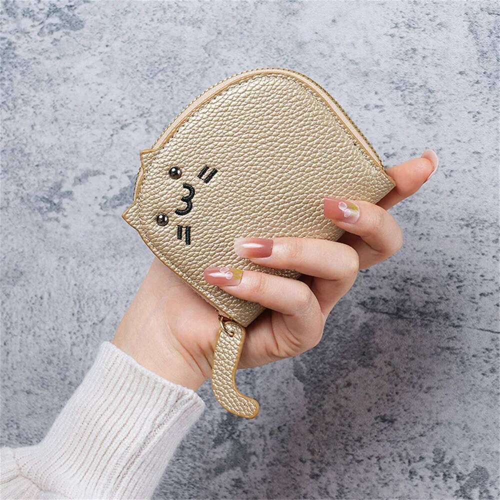 Cat Card Lady 2024 new compact online celebrity cute multi-card advanced cartoon coin purse with cute. C260304