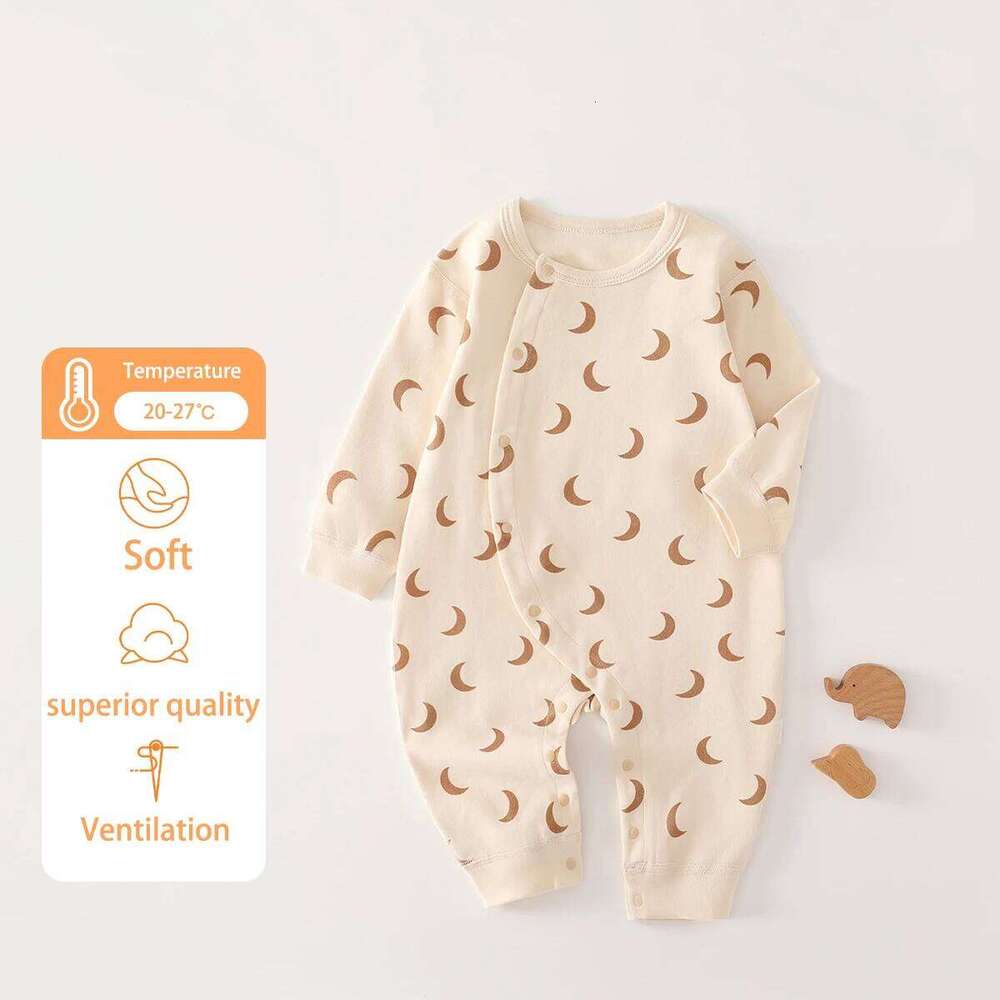 AYNIGIELL Spring 0-6Months Baby Rompers Newborn Girls Boys 100%Cotton Clothes Autumn High Quality Cartoon Patterned Jumpsuit Z260306