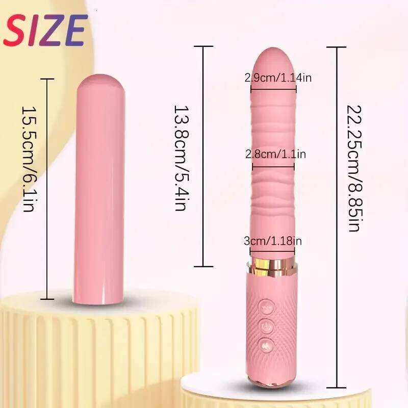 Dildo Vibrator Female G Spot Clitoral Stimulator Adult Product with 5 Thrusting 10 Vibration Modes Sex Toy for Women W260305