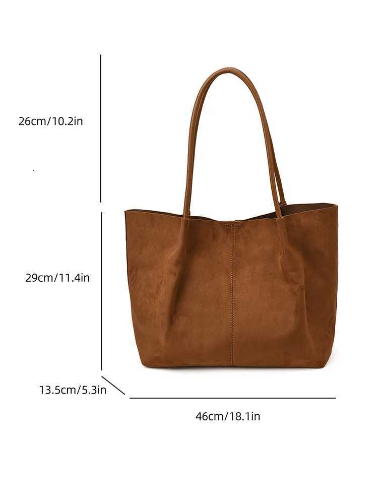 2025 Autumn/Winter New Suedette Shoulder Bag Fashionable and Casual Womens Daily Commuting Handbag with Small Bag H260306