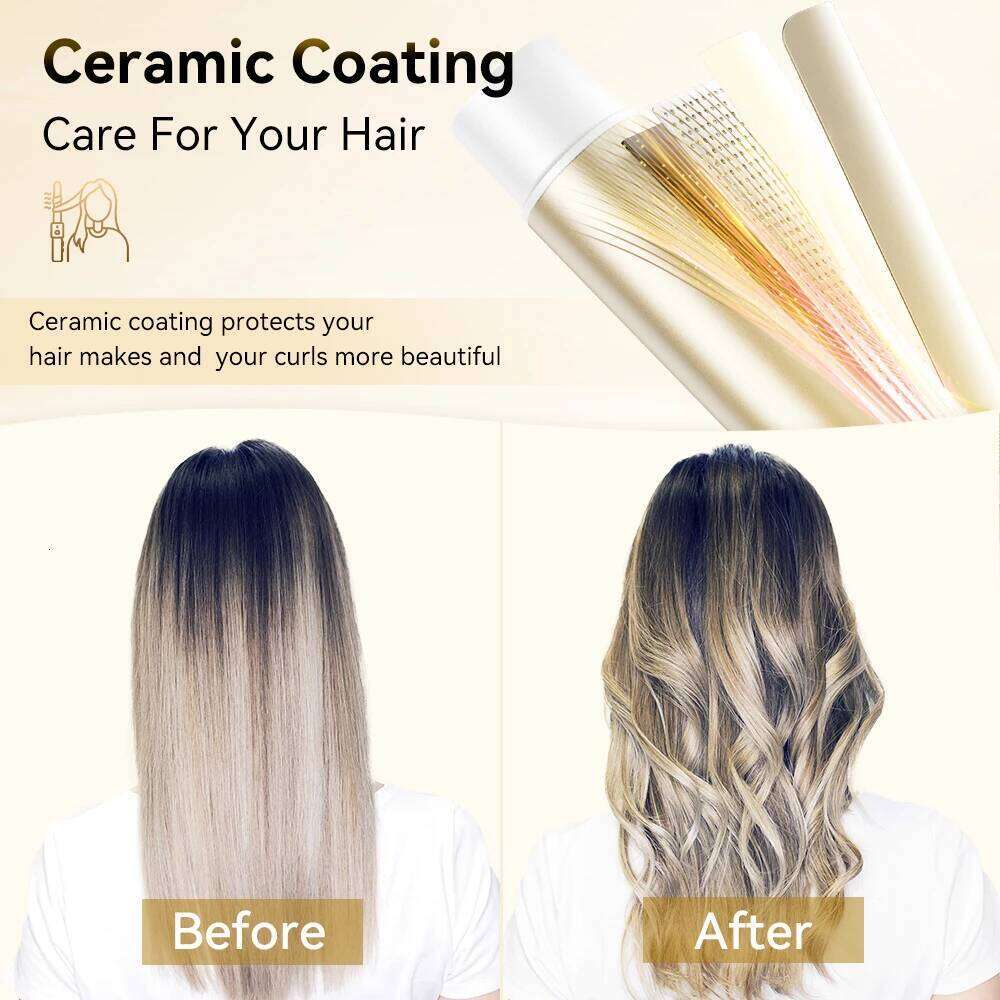 ANLAN Automatic Curling Iron 30s Fast Heating Smart Temperature Control Ceramic Coating Long Lasting Curls Rotary Hair Curler 26Y0306