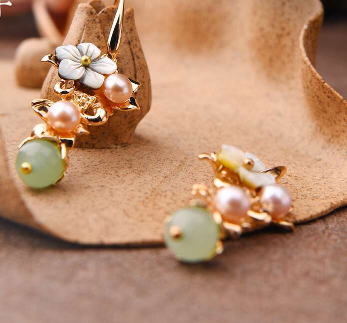 Original Ancient Street Vendor Long Pearl Personality Chinese Style Earrings For Women Yuansiqi