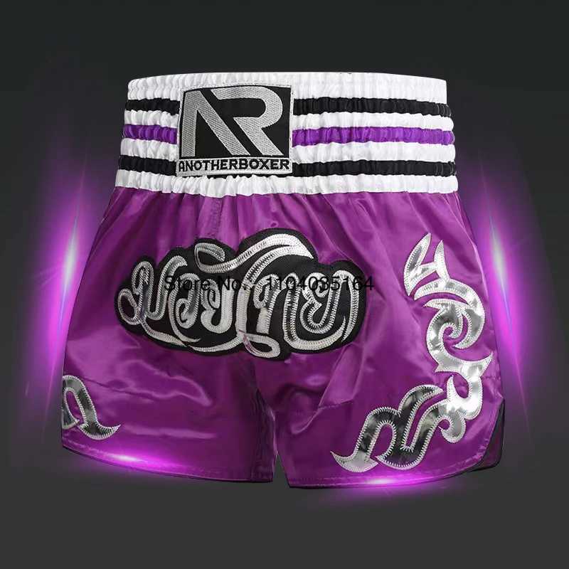Muay Thai Shorts Thai Boxing Shorts Men Women Child Satin Martial Arts MMA Clothing Thaiboxing Fight Grappling Kickboxing Pants X260306