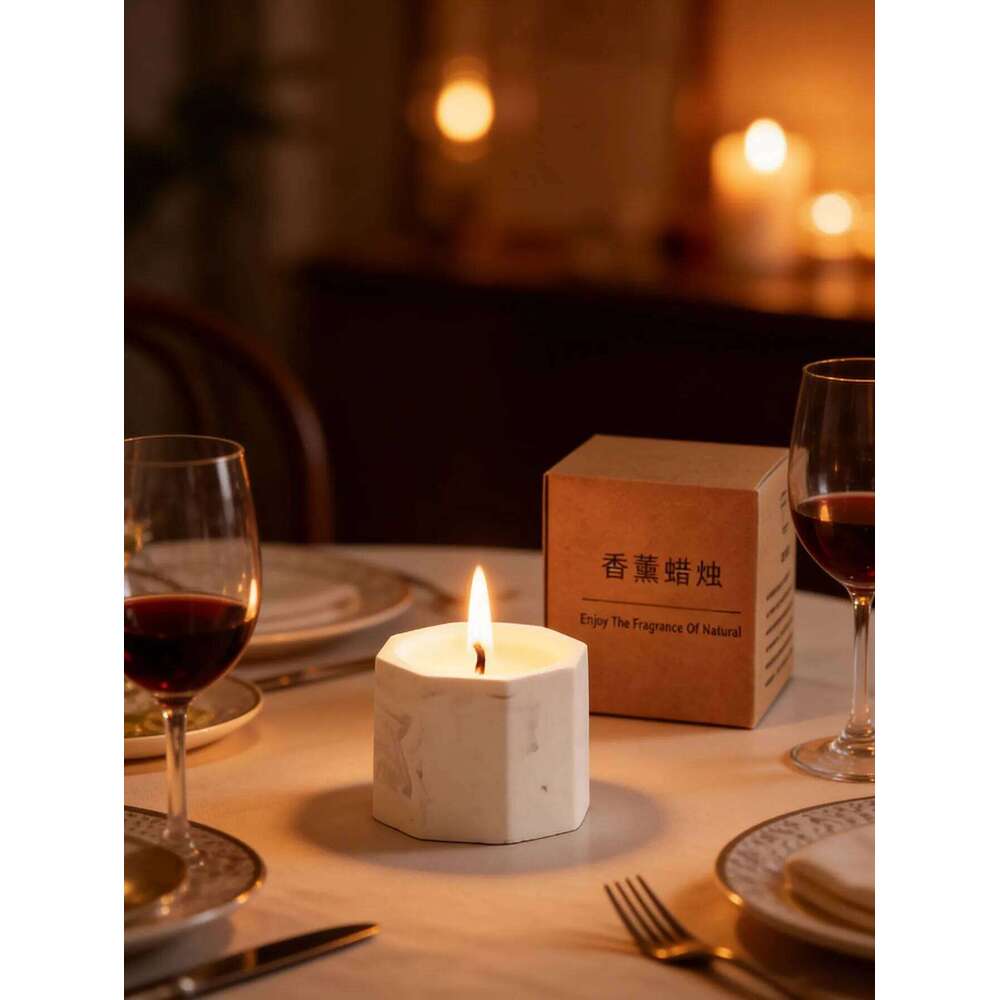 Smokeless soybean plant wax essential oil aromatherapy ink plaster candle W260304 W260305