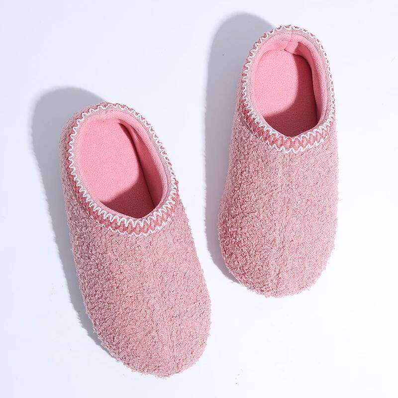Litfun Soft Winter Warm Fashion Casual Slippers Outdoor Wear-resistant Rubber Sole Indoor Flat Women Shoes