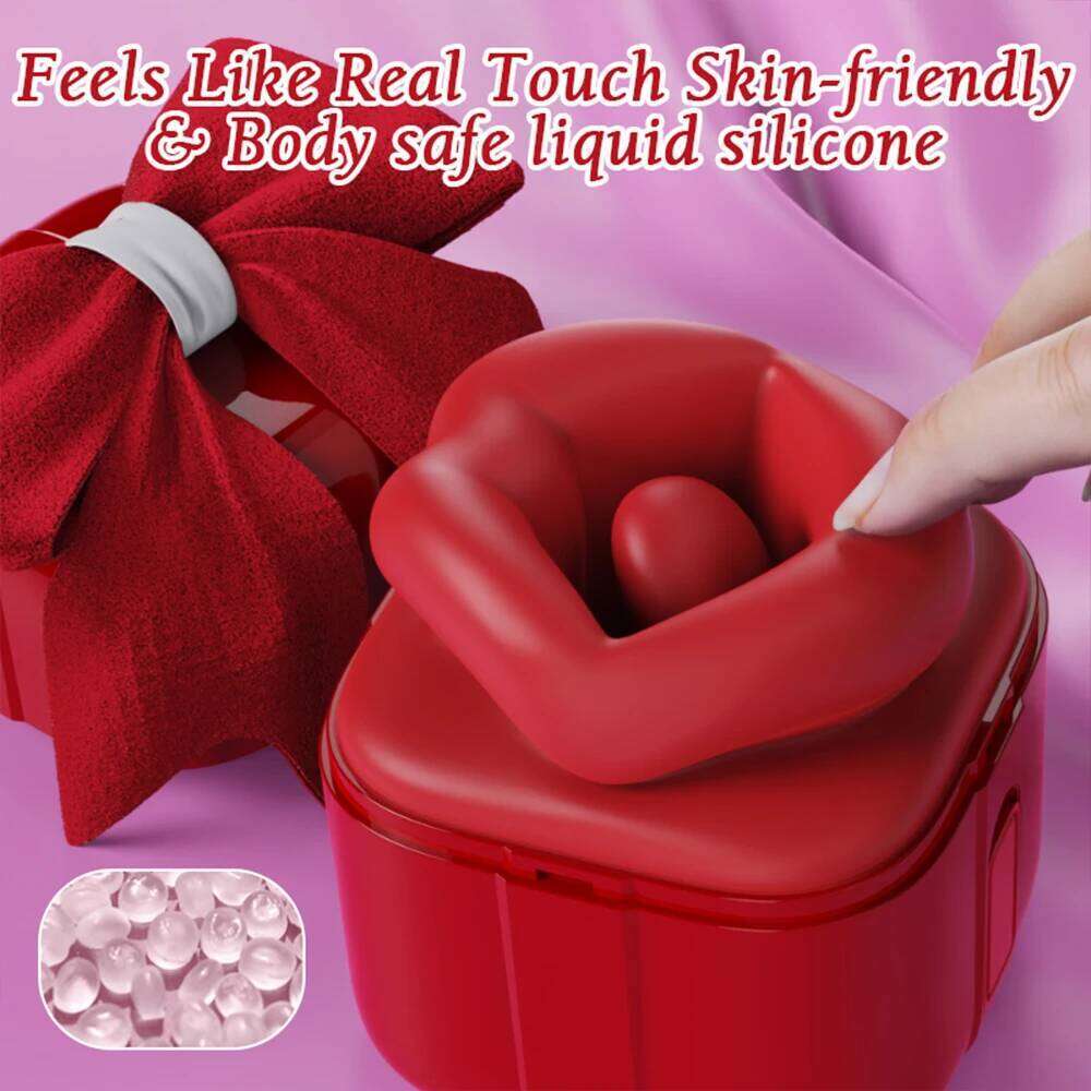 Sucking Tongue Licking Vibrator Sex Toys Female Squirting Masturbation Clitoris Vagina Stimulator Screaming Artifact For Women W260305