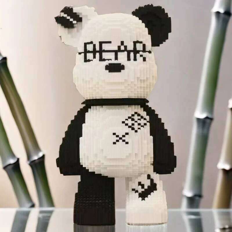 8153 Pieces of Fashionable Bear DIY Model Building Blocks, Designed for Teenagers and Adul Z260305