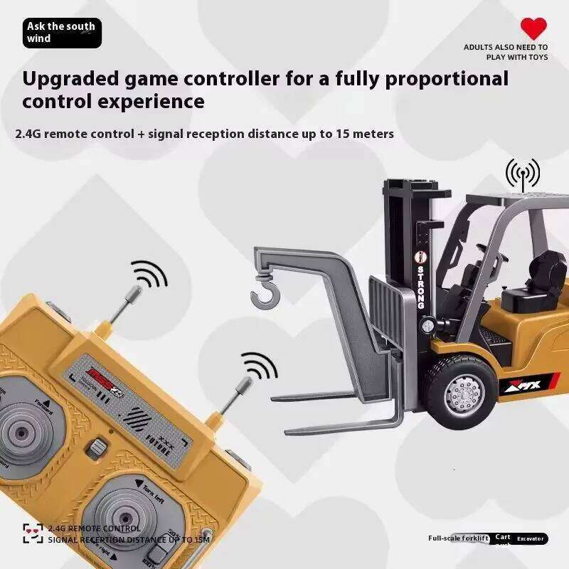 1:64 Ask The Southern Breeze Scale Remote Control Mini Excavator Tipper Truck Full-Scale Engineering Vehicle Toy Kids Collectors C260305