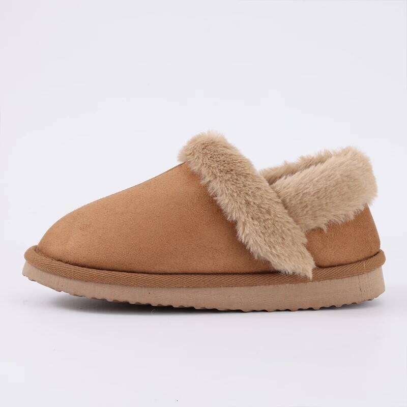 Litfun Winter Fluffy For Women New Home Non-slip Comfy Indoor Cotton Slides Furry Warm Outdoor Women's Slippers