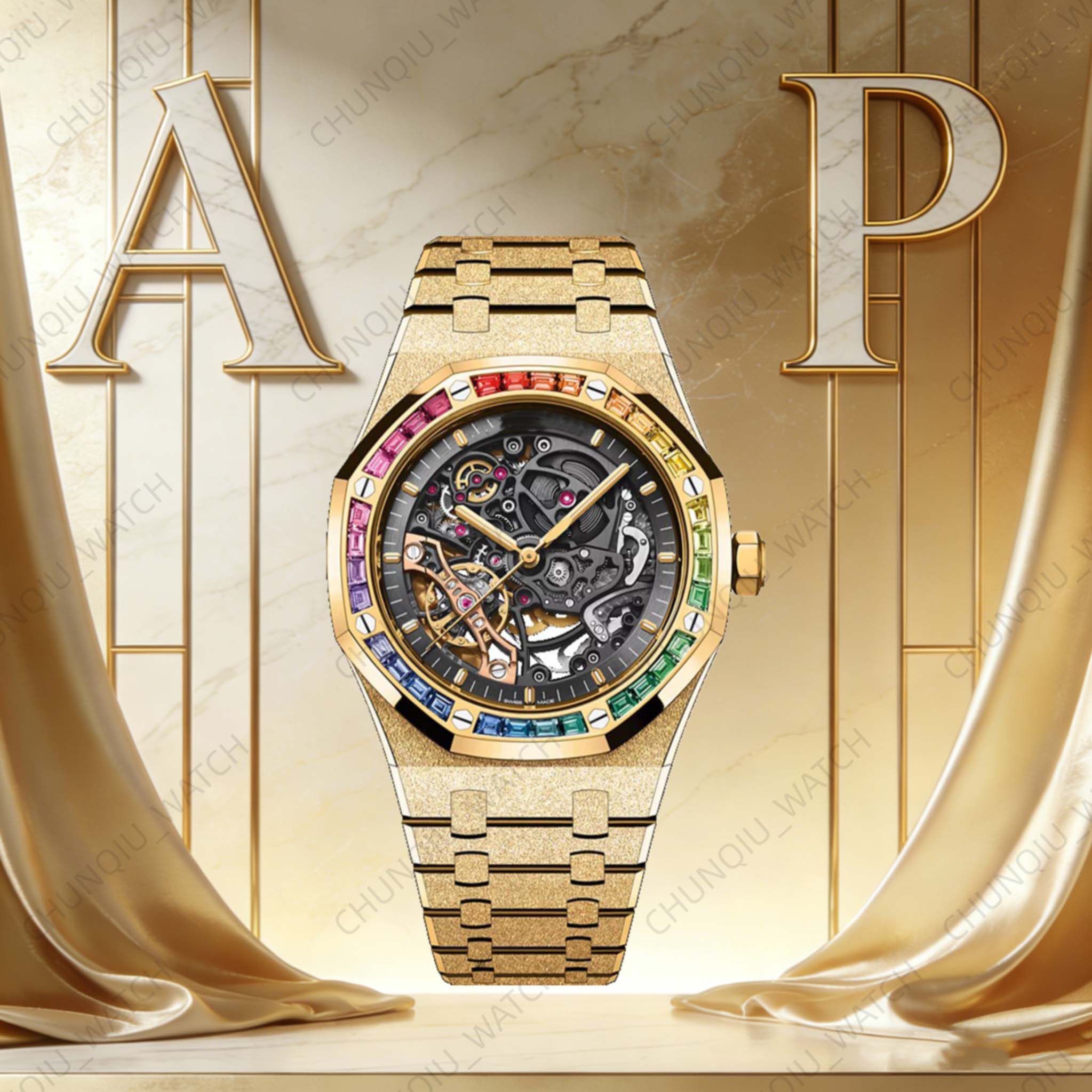 AAA Audemarely Watch Automatic Premium Skeleton Designer Watch Audermarlies Piquetlies Legendary Swiss Steel Timepiece Business Men's Watch Casual Women's Watch