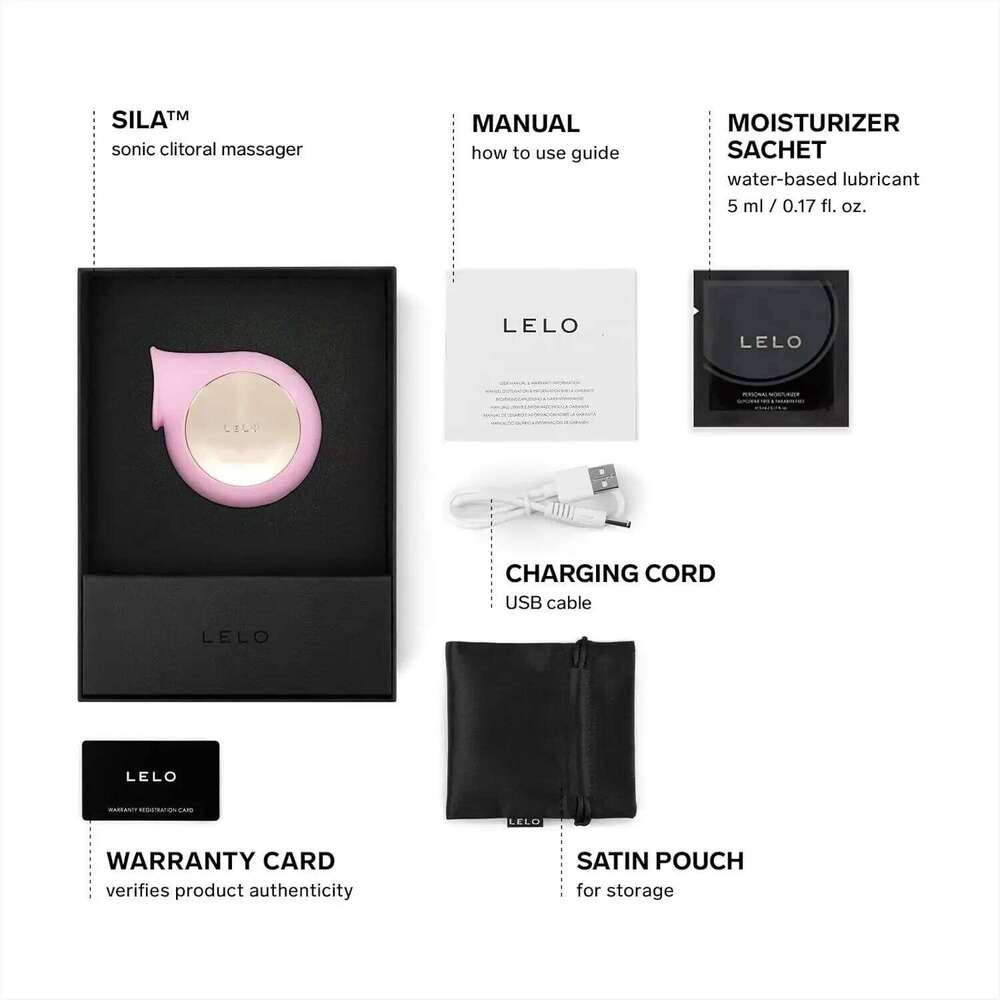 LELO SILA Sonic Clit Sucker, Waterproof Vibrator for Women, Adult Vibrators Sex Toys with Gentle External Stimulation W260305