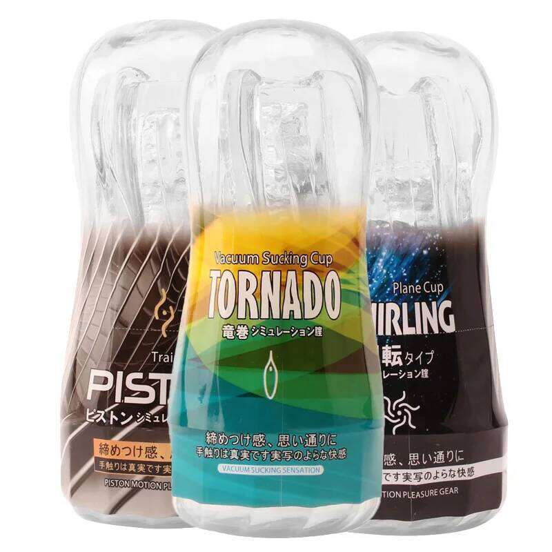 Male Masturbator Manual Soft Pussy Transparent Vagina Adult Goods Endurance Exercise Vacuum Pocket Cup Sex Toys W260305