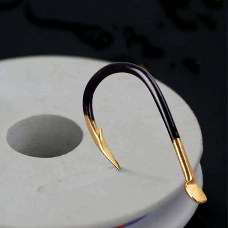 30pcs/lot Hook Single Fishhook Supplies Lures Carp Tackle Barbed Colored Tungsten Alloy Fishing Accessories S260305