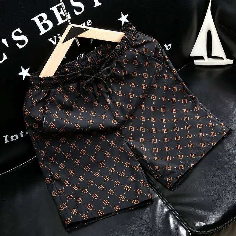 Men's Printed Trendy Shorts Designer Fashion Summer New Lightweight Five-Point Casual Pants