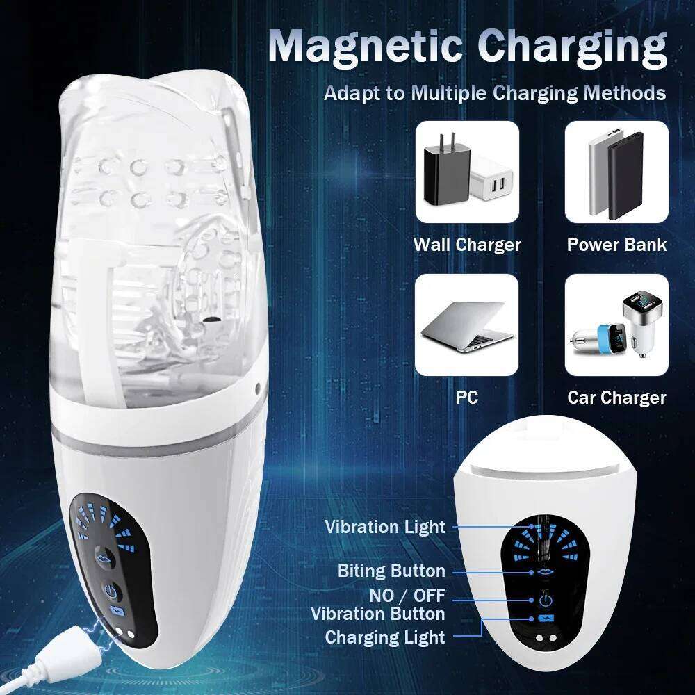 Automatic Sucking Masturbator Cup Blowjob Machine Vagina Pocket Pussy Male Masturbation Vibration Oral Sex Toys for Men W260305