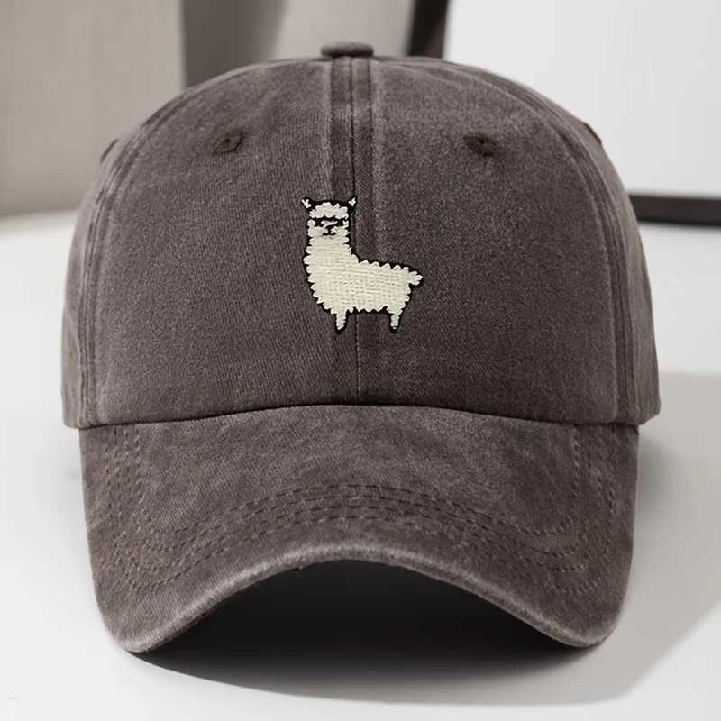 Cute Sheep Pattern Baseball Hat for Men and Women Versatile for Daily Leisure Duck Tongue Hat Travel Hat S260306