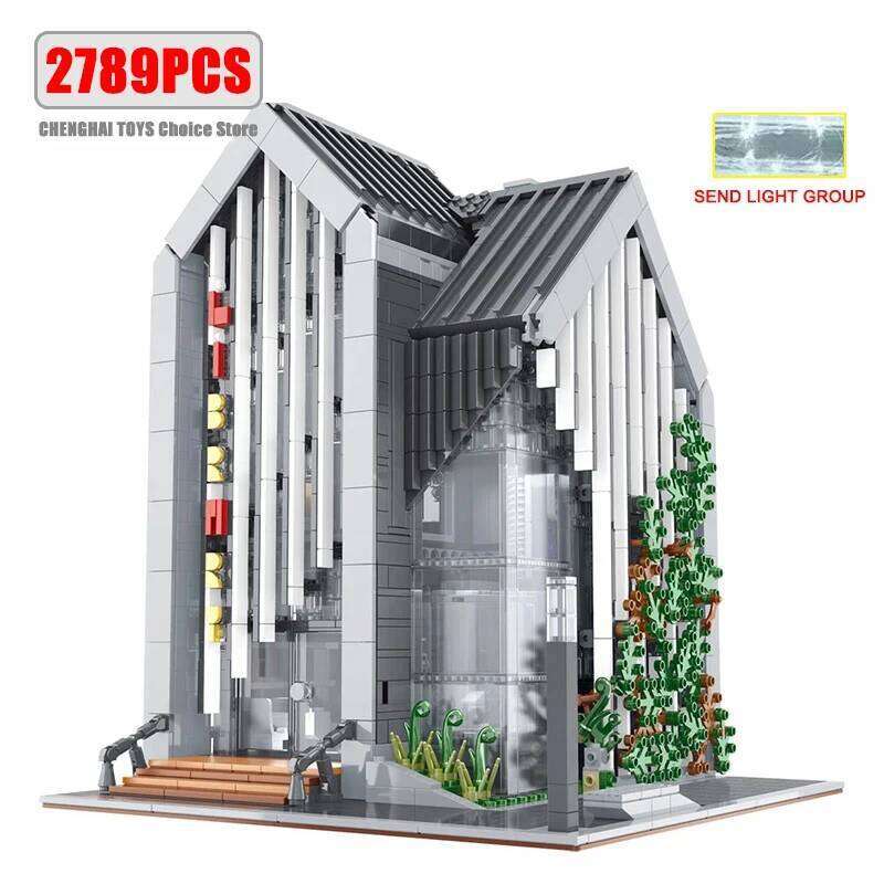 2789pcs Creative Expert Modern Library Modular City Architecture Building Block Brick Model MOC Street View Set Kid Toy Boy Gift Z260306