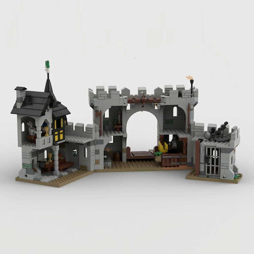 888PCS Falcon's Fortress medieval Castle Black Falcons Model Building Blocks Bricks Children birthday toys Christmas gifts Z260306