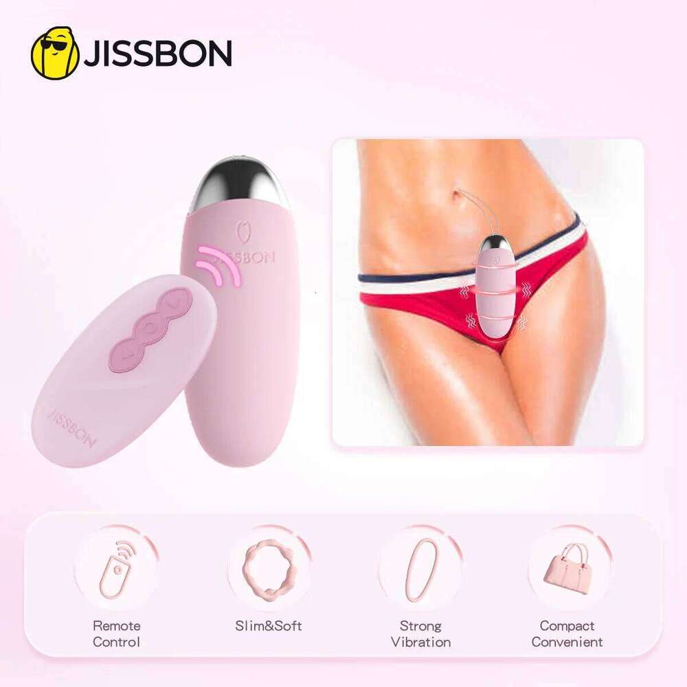 Jissbon For 18 Clitoris Egg Vibrator with 8 Vibration Modes Remote Control Dildo Machine Women Sex Toys W260305